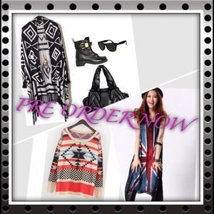 NEW ITEMS! AZTEC PRINT CARDIGAN, SWEATER..