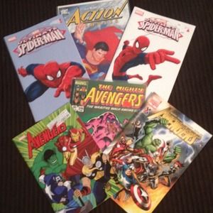 Set of Spider-Man, Superman & Avengers comic books