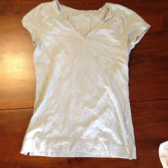 Light blue top