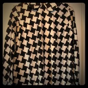Black and White Vintage Blouse