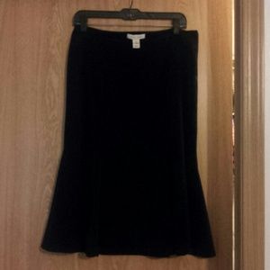 White House Black Market black A-line skirt