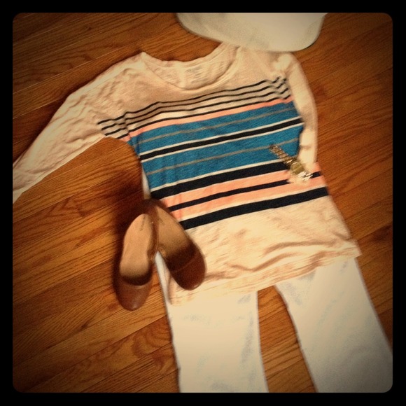 Medium striped cotton top