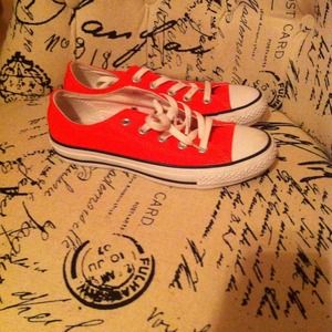 Bright pink converse