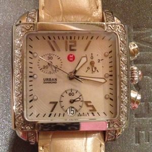 Michele watch with mother of pearl inside Urban