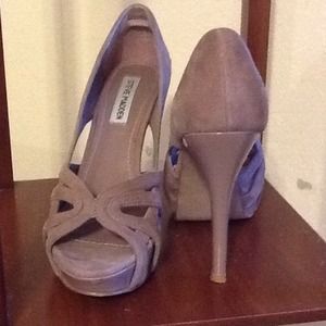 Steve Madden blush color high heels.