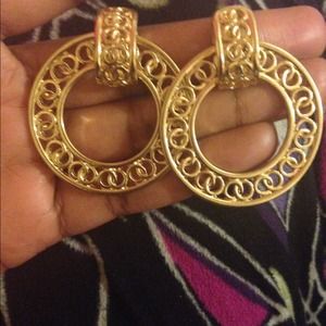 Gold earrings