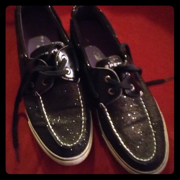 Sperry Topsider Black Sparkle NEW LOW PRICE