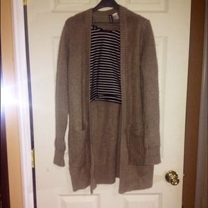 ❌SOLD❌Long tan cardigan