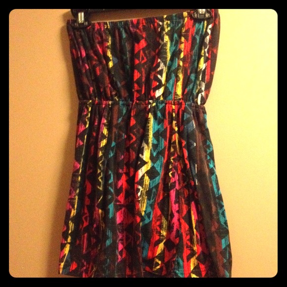 Strapless Aztec Top