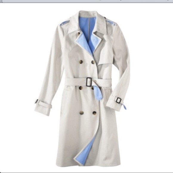 Phillip Lim Trench Coat in Khaki and Blue - Picture 2 of 4