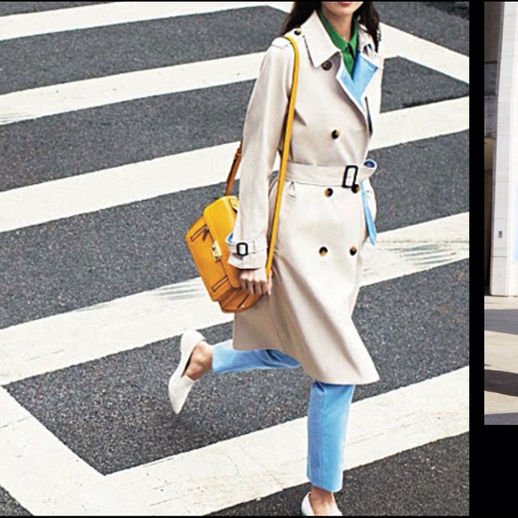 Phillip Lim Trench Coat in Khaki and Blue - Picture 3 of 4