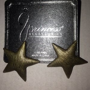 Vintage style star earrings