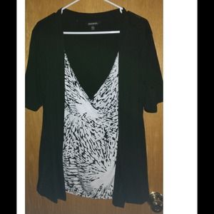 (3 Blouses) Black/ Navy Blue/ Teal