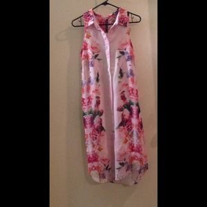 **SOLD** Pink floral dress by Walter Baker