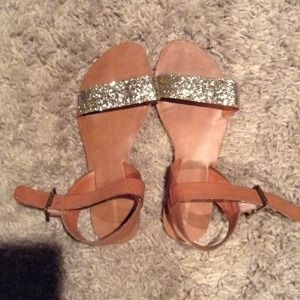 Adorable sparkly sandals from target