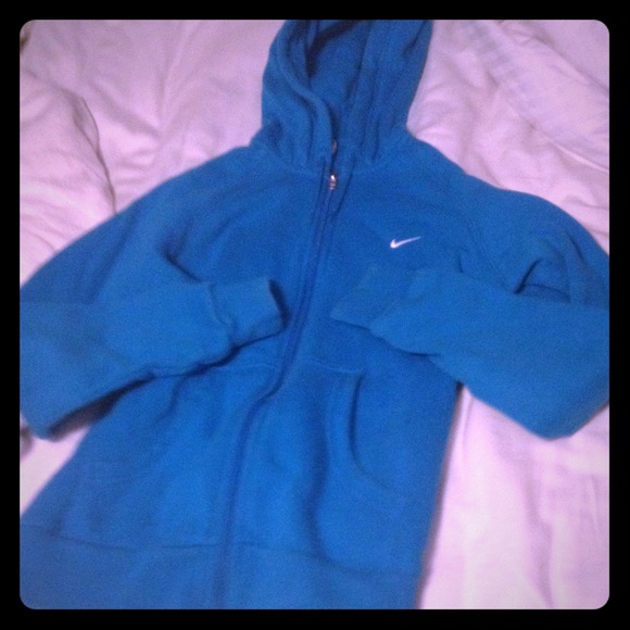 Aqua blue Nike zip up jacket