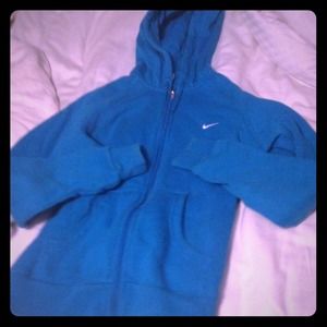 Aqua blue Nike zip up jacket