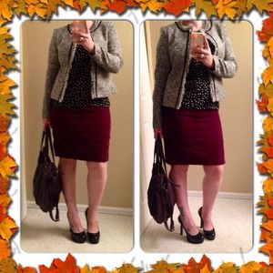 Corduroy basic A-line skirt