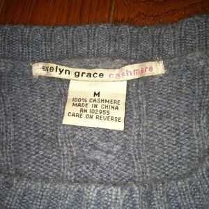 Sold in a Bundle. Grayish blue cashmere sweater