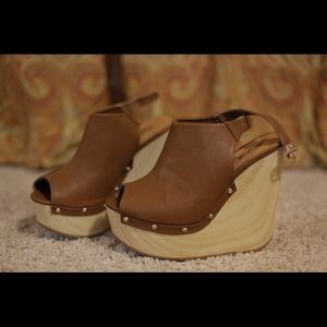 Jeffery Campbell inspired chestnut wedges