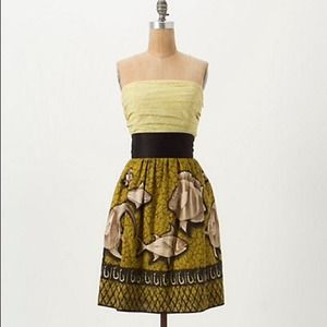 Anthropologie Baxter bay fish dress, 0, NWT
