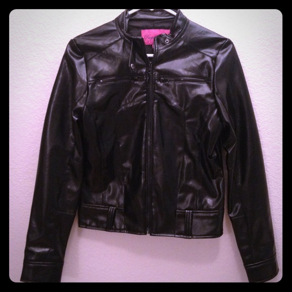 Black Pleather Jacket - Picture 1 of 4