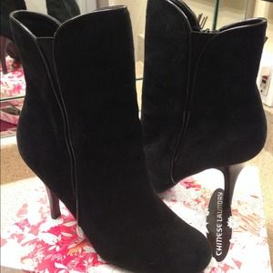 Chinese Laundry Black Suede Boots