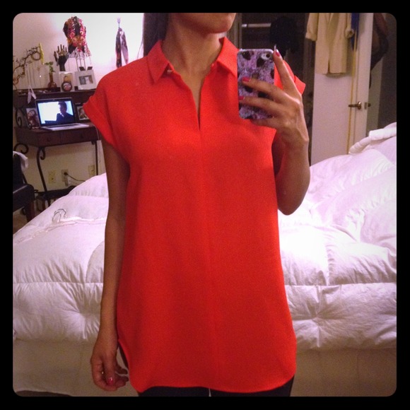 ❌SOLD---Short Sleeve Collared Blouse