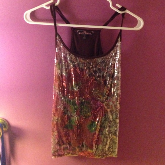 Sequin tank top