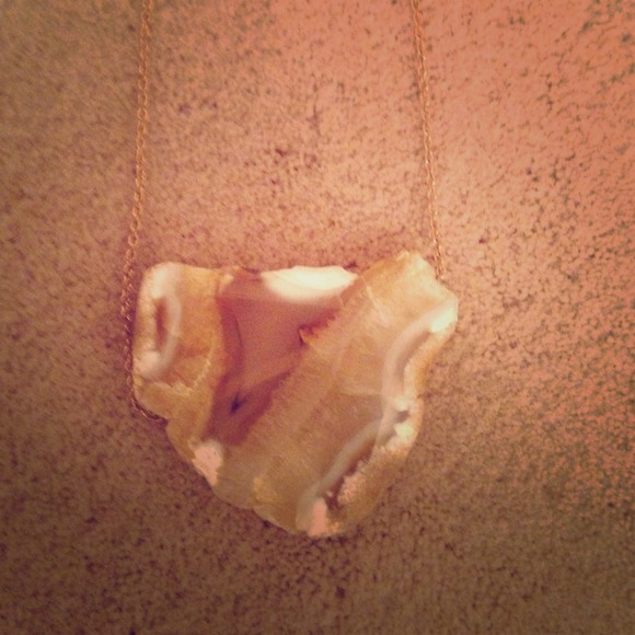 Vintage geod necklace