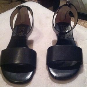 Michael Kors Ava black Vachetta sandals