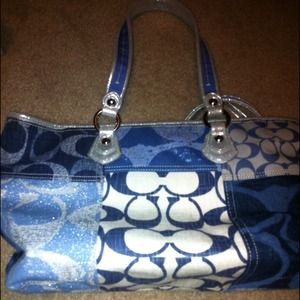 Coach denim purse (130 thru paypal)