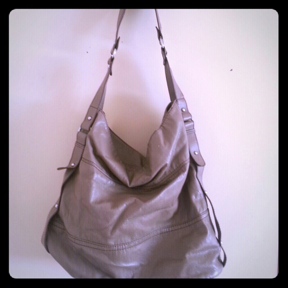 Taupe hobo handbag