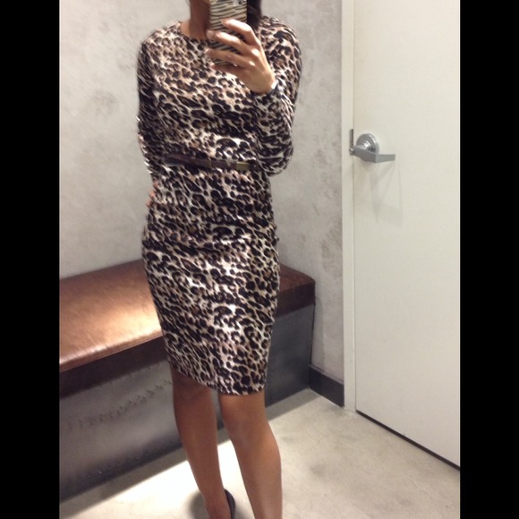 Print stretch dress