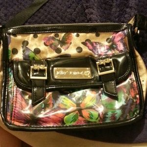 Betsey johnson butterfly satchel