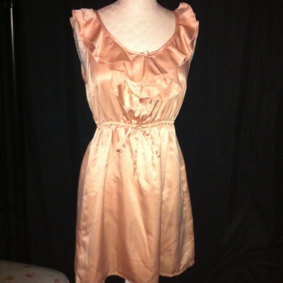 *SOLD* Satin ruffle dress