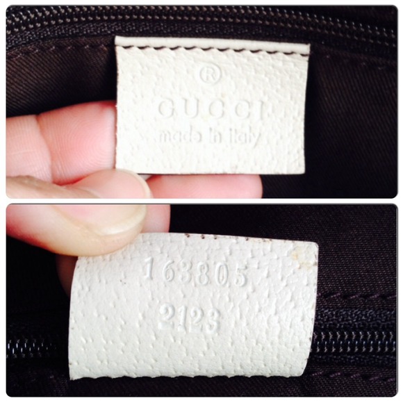 Authentic Gucci White Monogram Bag - Picture 3 of 4