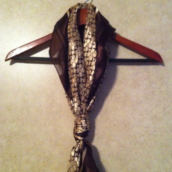 COACH silk scarf