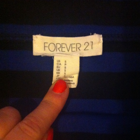 ❌Traded❌black and blue striped pencil skirt - Picture 2 of 3