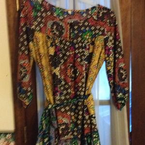Tunic dress multicolor