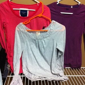 Bundle of 3 long sleeve shirts!