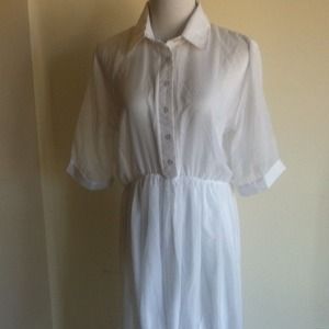 White high low dress