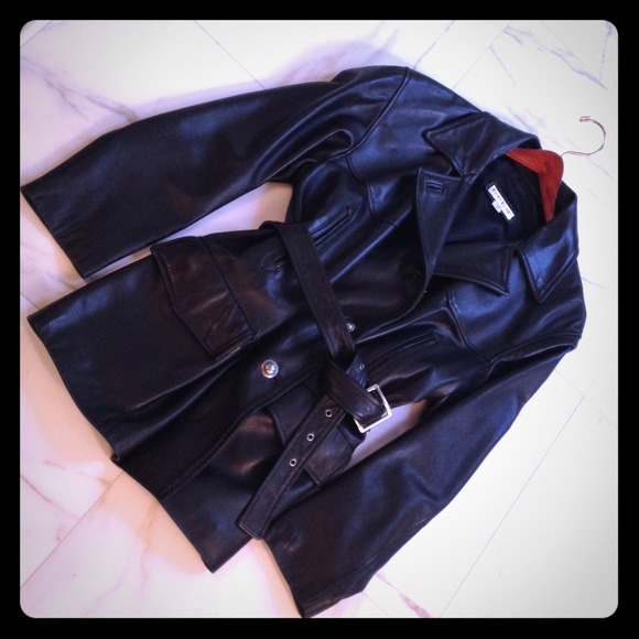 Bebe leather 3/4 jacket