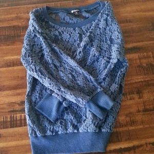 Blue Lace sweatshirt