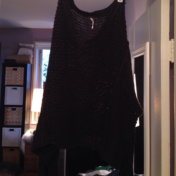 Free people black light knit sweater.