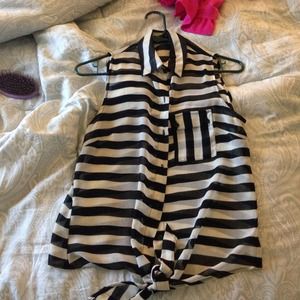 Forever21 striped sheer top