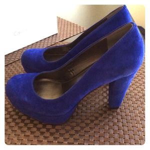 Calvin Klein Scarlet Suede Pumps
