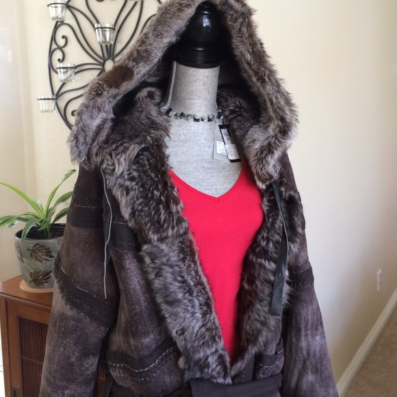 Roberto Cavalli Shearling Leather Coat NWT $5610 - Picture 2 of 4