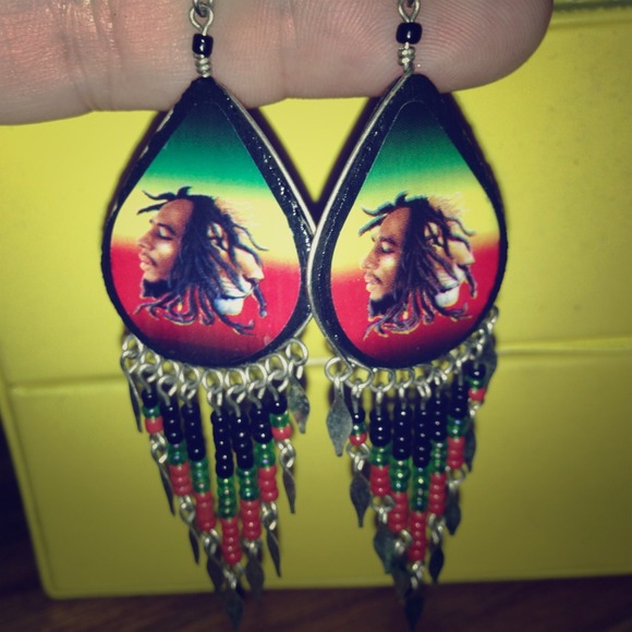 Bob Marley Rasta Earrings