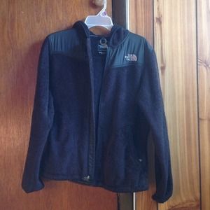 NORTH FACE Fleece with hoodie
